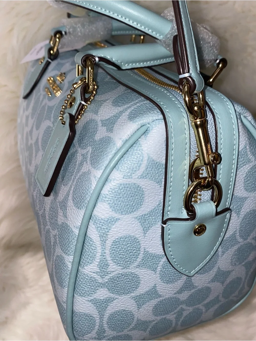 Coach 🩵 Rowan Satchel Bag In Signature Canvas New with tags
